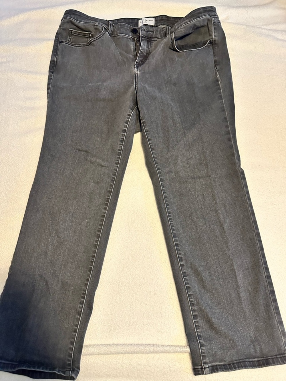 Lane Bryant Charcoal Gray Denim Jeans